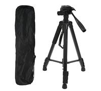 Tripode in Lega di Alluminio Rotazione 360° Multifunzionale con Piedi Regolabili e Borsa da Trasporto Ideale per Fotografia Video e Dirette Streaming