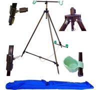 tripode pesca surfcasting puntale regolabile cavalletto reggi canna beach