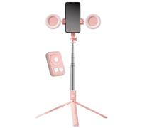 Tripode Selfie A LED - Stick Remoto Staccabile, Supporto Per Supporto Cellulare | Montaggio Del Telefono Regolabile Per Streaming, Illuminazione Di Bellezza, Attrezzatura Da Vlogging, Scatti Di Gruppo