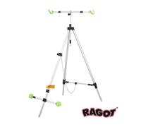 TRIPODE SURF CASTING IN ALLUMINIO 2 POSTI REGOLABILE MARCA RAGOT
