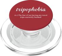 Tripofhobia Definizione Wanderlust Digital Nomad World Travel PopSockets PopGrip per MagSafe