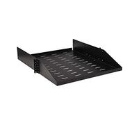 Tripp Lite 2U SRSHELF2PUNIV - Mensola universale per server, in acciaio nero, design con flusso d'aria ventilato, accessori di montaggio inclusi, profondità 55,1 cm, capacità 45 kg, 5 anni di garanzia
