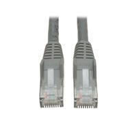 Tripp Lite Cavo di rete Cat6 Gigabit Ethernet antigroviglio 24 AWG 550MHz Premium UTP, Grigio, RJ45 M/M 35' (N201-035-GY)