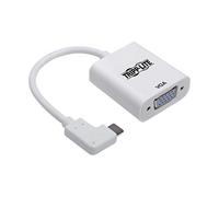 Tripp Lite Adattatore ad angolo retto da USB-C a VGA (M/F), USB 3.1 Gen 1, 1080p @ 60Hz, 5 Gbps, bianco (U444-06N-VGA-RA)