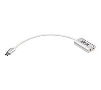 Tripp Lite Adattatore audio Stero da USB C a 3,5 mm per cuffie microfono, argento (U437-002)