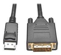 Tripp Lite Adattatore cavo attivo DisplayPort a DVI, DP 1.2 con chiavistelli, DP a DVI (M/M), DP2DVI, 1080p, 1,8 m (P581-006-V2), nero