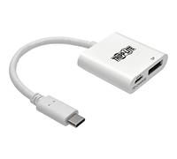 Tripp Lite Adattatore USB-C a DisplayPort con ricarica PD 4K 60 Hz bianco (U444-06N-DP-C)
