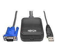 Tripp Lite b032-dua2 2 cavo DVI USB KVM interruttore con audio, cavi USB e condivisione periferiche, 1920 x 1200, 1080P nero black