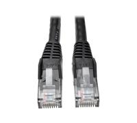 Tripp Lite Cat6 Gigabit Snagless Molded UTP Patch Cable RJ45 M/M Black, 7.62 m (