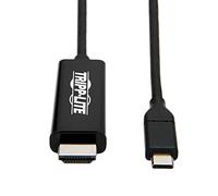 Tripp Lite Cavo adattatore da USB C a HDMI (M/Thunderbolt 3, Gen 1, convertitore su estremità HDMI, HDMI 4K a 60 Hz, 4: nero, 1,8 m (U444-006-H4K6BE)