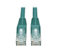 Tripp Lite Cavo di rete Cat6 Gigabit Ethernet antigroviglio 24 AWG 550MHz Premium UTP, Verde, RJ45 M/M 35' (N201-035-GN)