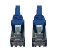 Tripp Lite Cavo Ethernet Cat6a 10G, cavo patch di rete STP sottile modellato antigroviglio (RJ45 M/M), blu, 0,3 metri, garanzia del produttore (N262-S01-BL)