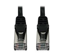 Tripp Lite Cavo Ethernet Cat6a 10G, cavo patch di rete STP sottile modellato antigroviglio (RJ45 M/M), nero, 1,8 metri, garanzia del produttore (N262-S06-BK)