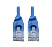 Tripp Lite Cavo Ethernet Cat6a 10G, cavo patch di rete UTP sottile modellato antigroviglio (RJ45 M/M), blu, 0,9 metri, garanzia del produttore (N261-S03-BL)