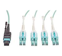 Tripp Lite Cavo Eaton N844-03M-8LC-PT MTP/MPO con push/pull Tab 8 x LC 40Gbase OM3 Plenum Aqua 3 m