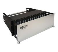 Tripp Lite Contenitore per 28 cassette in fibra ad alta densità, pannello patch per montaggio rack 4U, 10 Gb, 40 Gb e 100/120 GB, fino a 336 porte LC duplex, garanzia a vita del produttore (N482-04U)