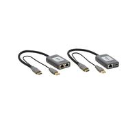 Tripp Lite Kit prolunga HDMI a lunga distanza su Cat6, 4K a 60Hz, 1 porta, estendibile fino a 70 metri, daisy-chain fino a 280 m, conforme TAA, garanzia di 1 anno (B127U-111-PHPH)