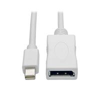 Tripp Lite mini DisplayPort 1.2 a DisplayPort video cavo convertitore adattatore 4 kx2 K @ 60 Hz m/F 3 ', bianco (P139 - 003-dp-v2b) bianco White 10'