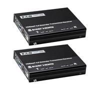 Tripp Lite Prolunga HDMI su cavo HDBaseT 3.0 Cat6a, kit di estensione completo per trasmettitore e ricevitore, estende HDMI fino a 100 metri, 4K a 60 Hz, conforme TAA, garanzia di 1 anno (BHDBT3-TRX2)