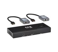 Tripp Lite Serie 2 porte DisplayPort a HDMI Splitter + Extender Over Ethernet Cat6, video fino a 8K a 60Hz, 1 ingresso 2 Out, DP 1.4, MST Hub, conforme TAA, Plug-and-Play, garanzia di 1 anno (B156E