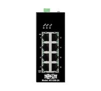 Tripp Lite Switch Ethernet industriale a 8 porte con qualità di servizio Ethernet/IP (EIP QoS), 100 Mbps, non gestito, montaggio su guida DIN, intervallo di temperatura da -40° a 75°C, garanzia di 3