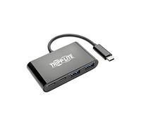 Tripp Lite U460-004-2A2CB - Hub portatile USB-C (Type-C) con 2 porte USB-C e 2 porte USB-A, compatibile con Thunderbolt 3, colore: Nero