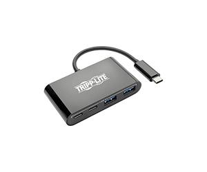 Tripp Lite U460-004-2A2CB - Hub portatile USB-C (Type-C) con 2 porte USB-C e 2 porte USB-A, compatibile con Thunderbolt 3, colore: Nero