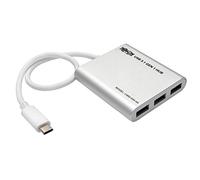 Tripp Lite U460-004-4A hub di interfaccia USB 3.0 (3.1 Gen 1) Type-C 5000 Mbit/s Argento