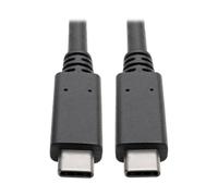 Tripp Lite USB 3.1 Gen 2 Cable 10 Gbps USB-C Type-C, 5A, 20V, Thunderbolt 3, (M/