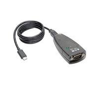 TRIPP LITE USB-C TO SERIAL ADAPTER (DB9) - KEYSPAN HIGH-SPEED (M/M) DETACHABLE CABLE TAA - ADAPTATEUR SÉRIE - USB - RS-232 X 1 - NOIR - CONFORMITÉ TAA - Nouvo