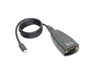 TRIPP LITE USB-C TO SERIAL ADAPTER (DB9) - KEYSPAN HIGH-SPEED (M/M) DETACHABLE CABLE TAA - ADAPTATEUR SÉRIE - USB - RS-232 X 1 - NOIR - CONFORMITÉ TAA - Nouvo