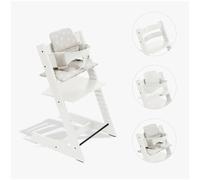 Stokke Kit Tripp Trapp con Cuscino e Baby Set 2 in Omaggio White - Star Silver