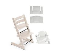 Tripp Trapp Bundle - Seggiolone con cuscino classico, colore: Bianco