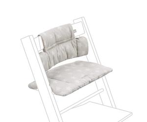 Tripp Trapp Cuscino Classic, Stelle Argentate - Da aggiungere alla sedia e al seggiolone Tripp Trapp per Supporto e Comfort - Lavabile in lavatrice - Per tutte le Sedie
