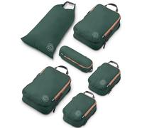 TRIPPED Travel Gear Cubi per imballaggio a compressione, da viaggio, bagaglio e zaino organizer, cubi per vestiti, 6 Piece, classico
