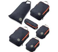 TRIPPED Travel Gear Set di cubi da viaggio a compressione, organizer per vestiti leggeri e resistenti, per bagagli e valigie, 6 Piece