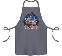 Trippy Alice Magico Funghi Lsd Cotone Grembiule 100% Biologico