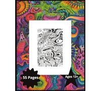 Trippy and Abstract Coloring Book: Cute Birds Coloring Pages for Kids