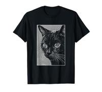Trippy Cat Pastel Goth Gothic Grunge Alt Punk Weirdcore Maglietta