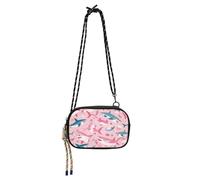 Trippy Funghi Rainbow Borsa da viaggio da donna alla moda borsa a tracolla tascabile con tracolla regolabile, Colore 16, 1 Size