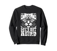 Trippy Hypnotic Cat Let's Get Weird Felpa