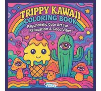 Trippy Kawaii Coloring Book: Psychedelic Cute Art for Relaxion and Good Vibes