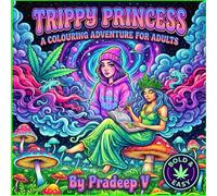 Trippy Princess Coloring Book: A Bold & Easy Psychedelic Adventure for Adults - Featuring a Stoner Princess, Melting Gardens, Cosmic Canna nd Stress Relief