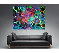 Trippy Psichedelico Abstract 02 Wall Arte locandina Grande Formato A0