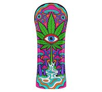 Trippy Waves Magic Mushroom - Copritesta per mazze da golf, con targhetta numerata, progettata per adattarsi a tutti i tipi di legno e conducenti