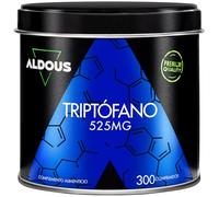 Triptofano Puro 525mg - 300 Compresse per 10 Mesi - Integratore Sonno | Buon Umore - Serotonina - Triptofano Integratore Forte - Riduzione Stress e Ansia - Alta Potenza - Senza Additivi - ALDOUS