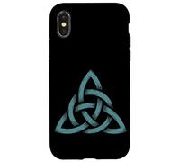 Triquetra Il simbolo celtico della trinità e della connessione Custodia per iPhone X/XS