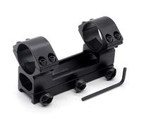 TRIROCK see-through 30mm dual scope rings mount fits 21mm Picatinny Weaver Rail Hunting Accessories