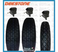 Tris 3 Copertoni Gomme Pneumatici + Camera DEESTONE 4 00 12 APE TM 703 602 CAR