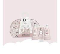 Tris Benessere dalla Testa ai Piedini - Kit Completo per la Cura del Bambino: Bagno Doccia Delicato, Shampoo Dolce, Pasta Ossido di Zinco con Pochette
